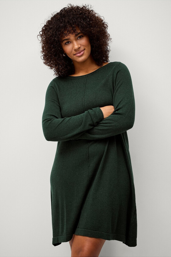 Kjole mShape L/S Abk Dress - Grønn