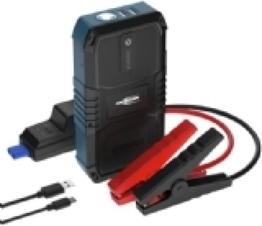 Ansmann Jump Starter 10.0, 1500 A, Sort, Blå, 1500 A, Lithium Polymer (LiPo), 2,5 Ah, 37 Wh