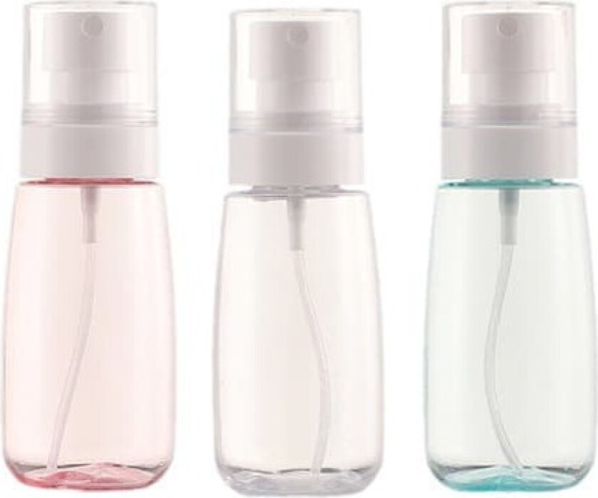 INF 3-Pack 80ML reisesprayflasker med PVC-glidelåspose