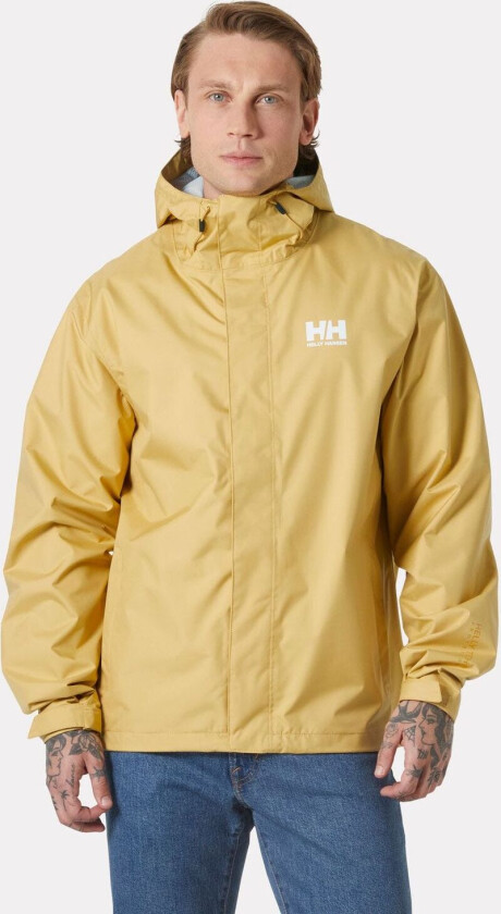 Herre Seven J Utendørs Regnjakke Beige M LillaM