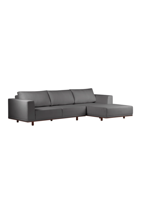 sofa 3-seter - divan høyre Forged iron