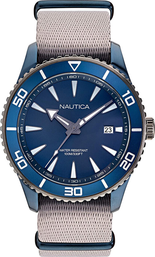 Herreklokke NAPPBF908 Blå/Tekstil Ø44 mm