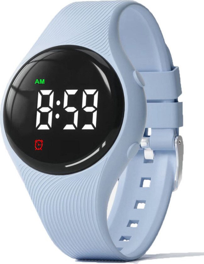 Vibrating Reminder Watch 15 Alarms 15GV4lightblue - Digital - Blå Krem - Unisex - Silikon - Akryl