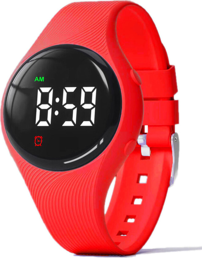 Vibrating Reminder Watch 15 Alarms 15GV4red - Digital - Rød - Unisex - Silikon - Akryl