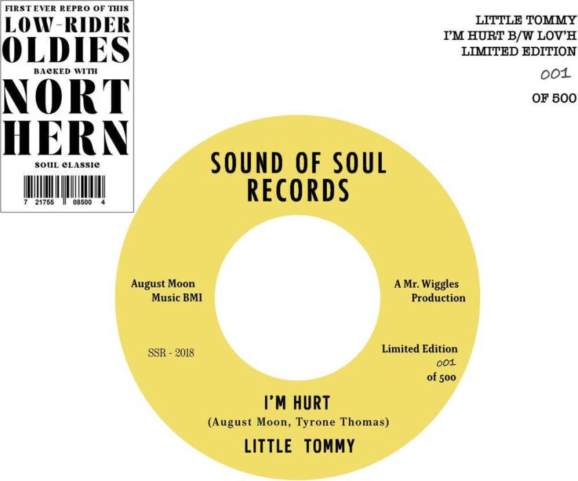 Little Tommy I'm Hurt B/w Lov'h LP/Vinyl