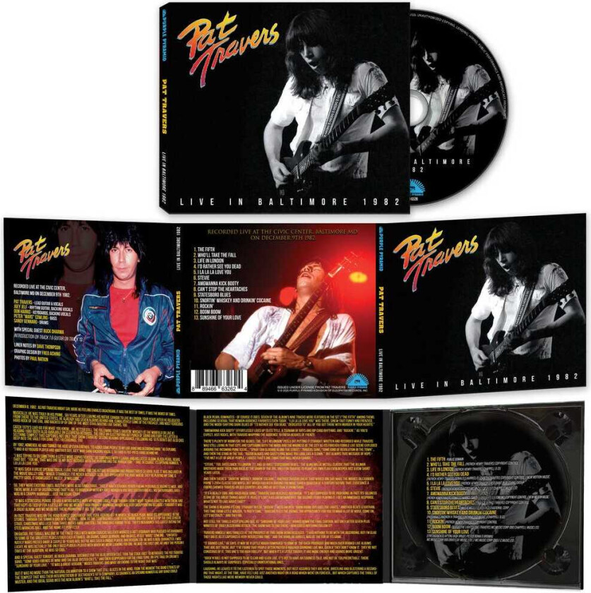 Pat Travers Live In Baltimore 1982 CD