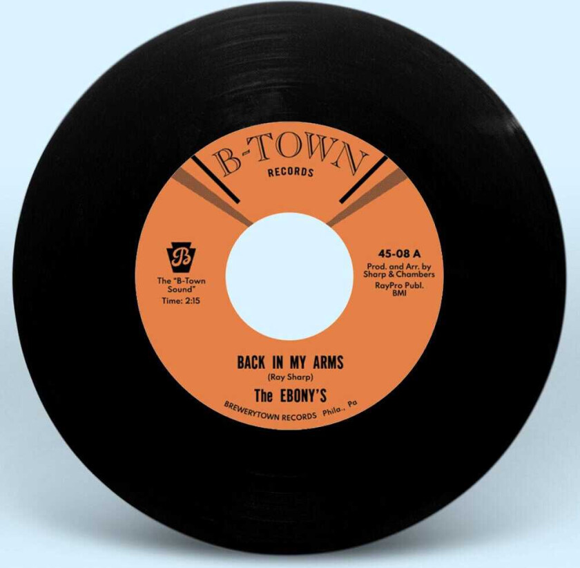 The Ebonys  Back In My Arms B/w I Can't Help But Love You  LP/Vinyl