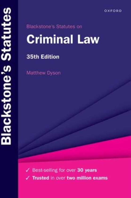 Blackstone's Statutes on Criminal Law