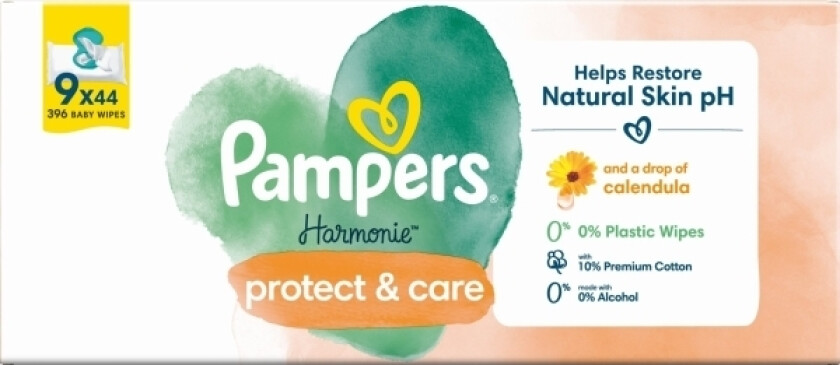 Harmonie Protect & Care Våtservietter 9X44 Stk.