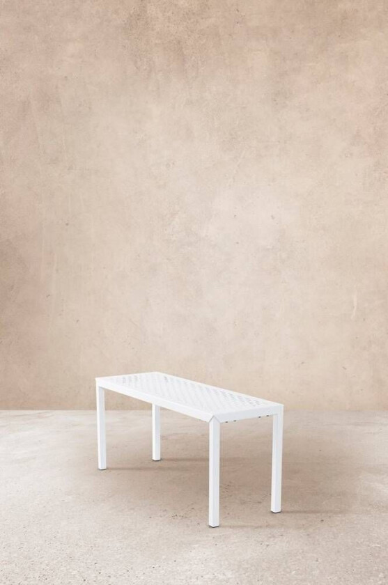 benk - 100 cm Hvit