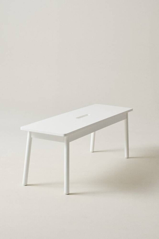 benk 120 cm Matt hvit hvit