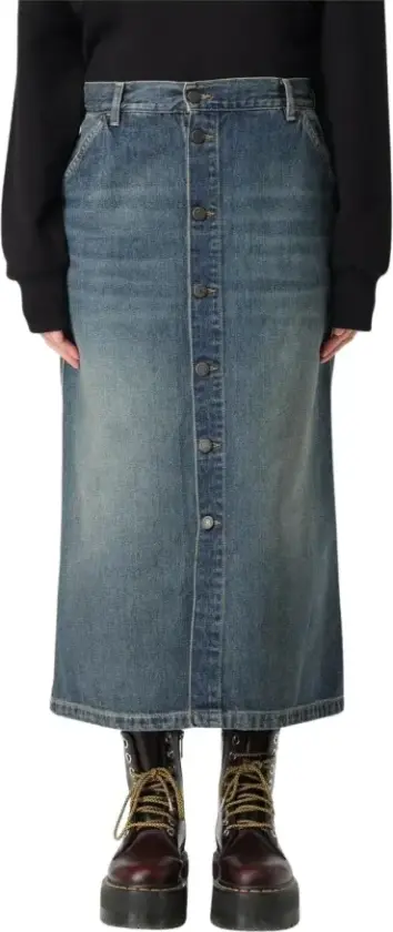 Dame, Skjørt, Blå, S