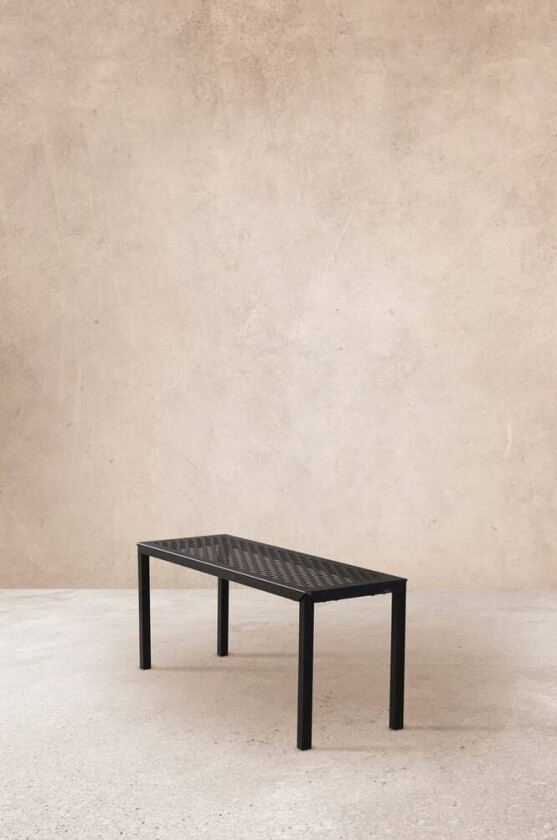 benk - 100 cm Svart