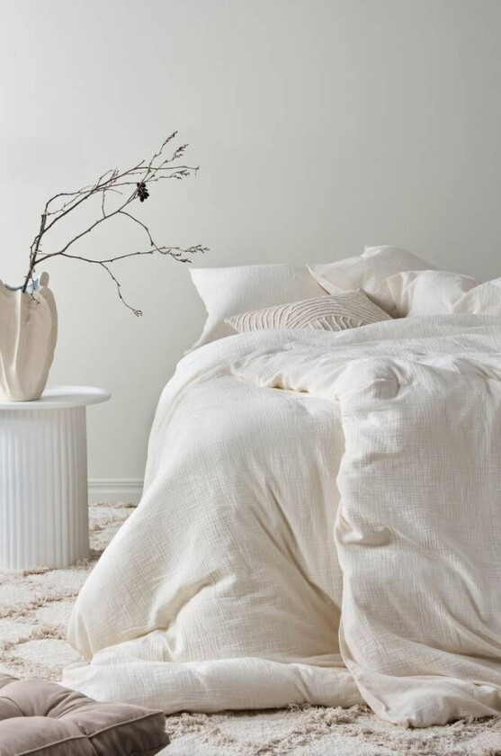 sengesett enkeltseng - økologisk Naturhvit