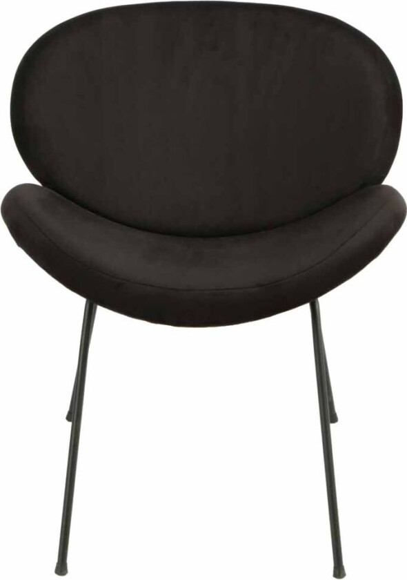 Loungestol Konrad Velur, sort