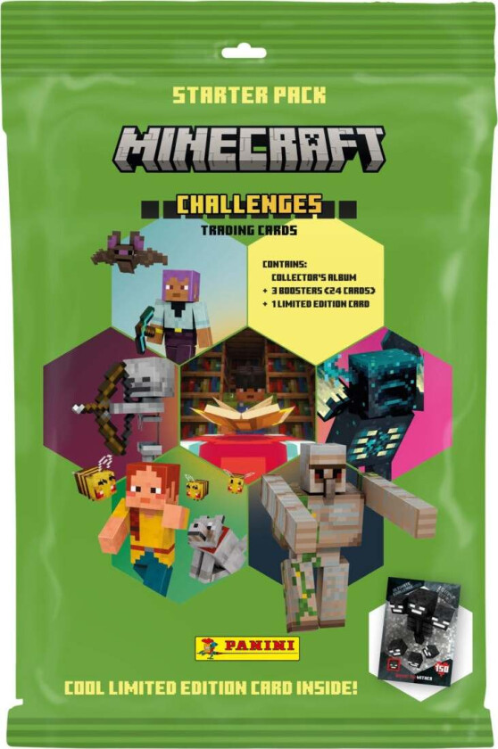 Samlekort Minecraft Challenges Starter