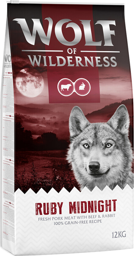 100 kr rabatt! 12 kg Wolf of Wilderness - Ruby Midnight - Storfe & Kanin