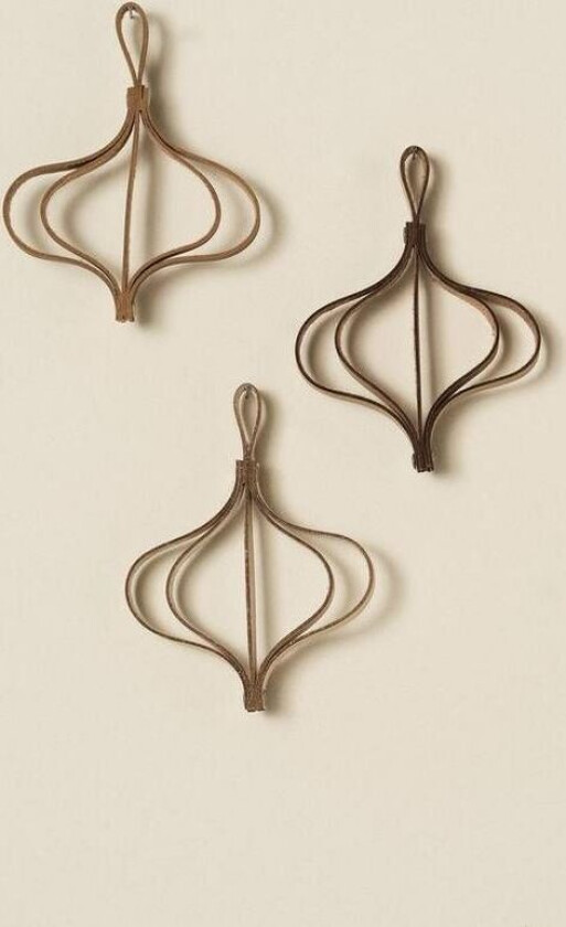 SOLVEIG juletrepynt 3-pk BEIGE