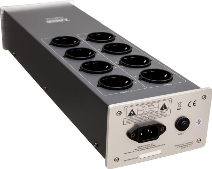 Listwa Zasilajca Taga Harmony Pf-1000 8 Gniazd Srebrna