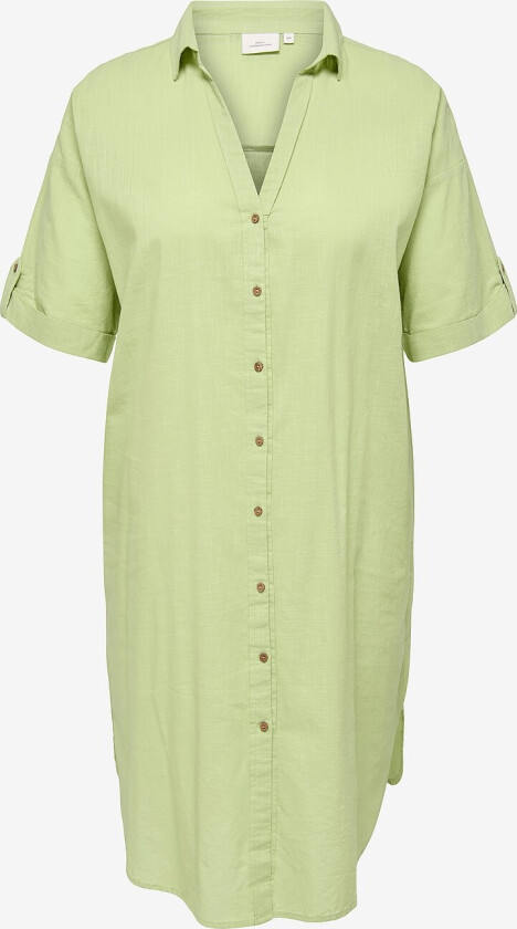 Skjortekjole carCoco SS Blk Shirt Dress Wvn - Grønn