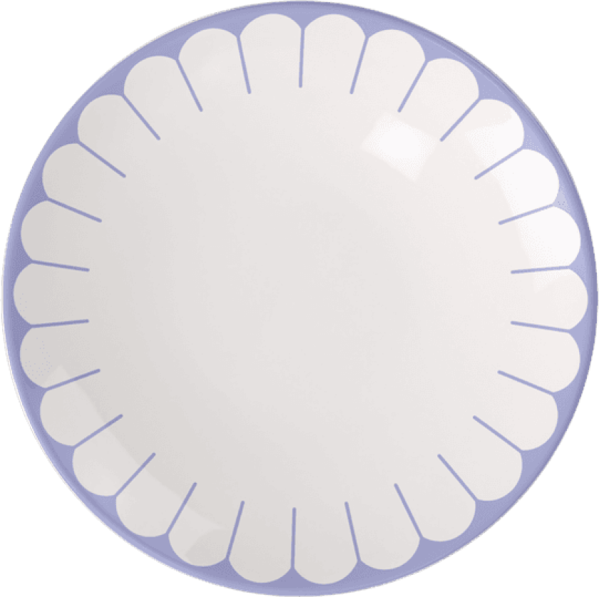 Fleur Bleu Asjett 21 cm