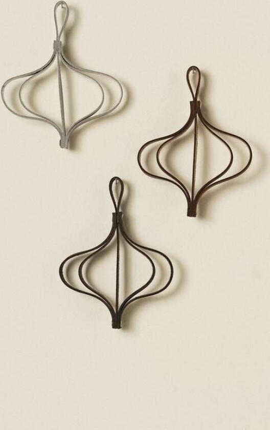 SOLVEIG juletrepynt 3-pk Brun