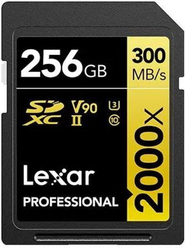 Bilde av Pro 2000x Sdhc/sdxc Uhs-ii U3(v90) R300/w260 256gb 256gb Sdxc Uhs-ii Memory Card