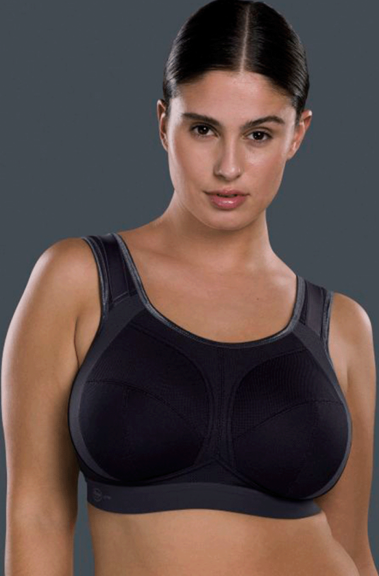 Active Extreme Control Pluss sports BH, svart, Størrelse: 65K, Kvinner