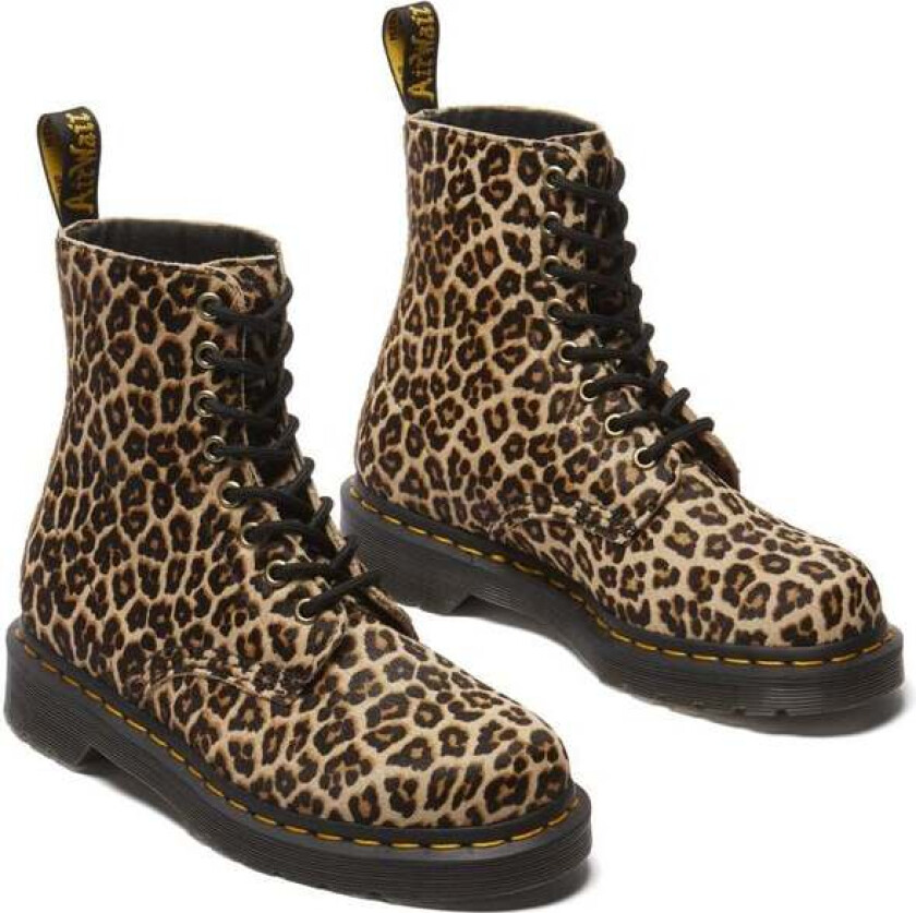 Boot - 1460 Pascal Light Tan Mini Leopard Spot Hair On - EU36 til EU41 - Unisex - leopard