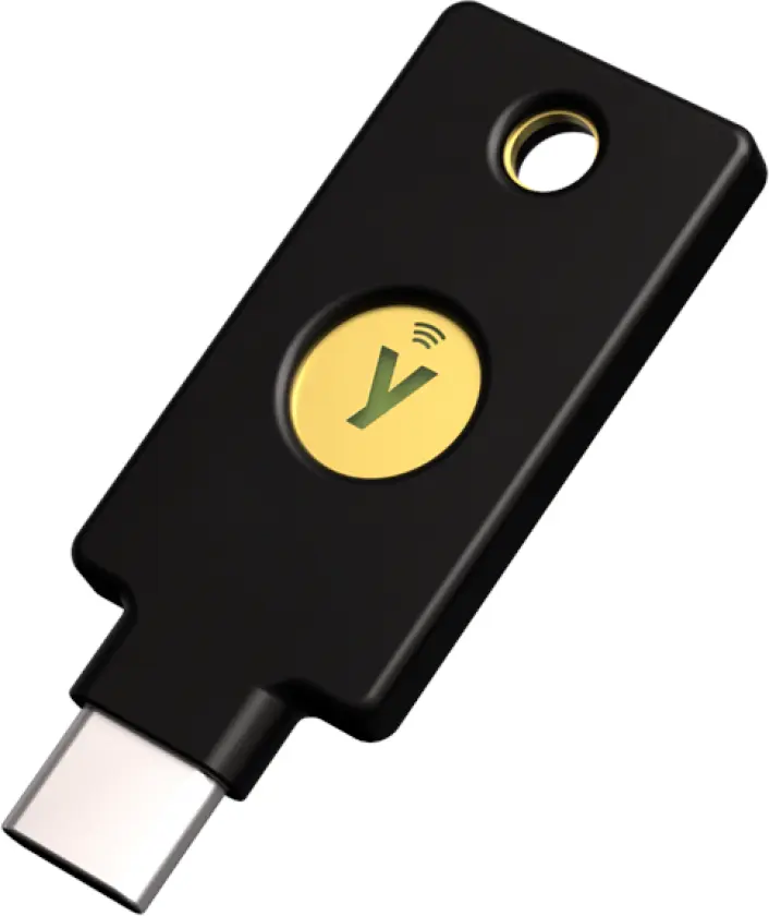 YubiKey C NFC Sikkerhetsnøkkel med USB-C