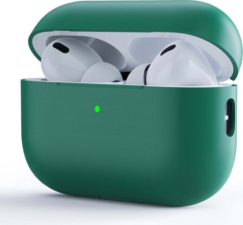 Apple AirPods Pro (2. Gen.) Todelt Silikon Deksel – Mørkegrønn