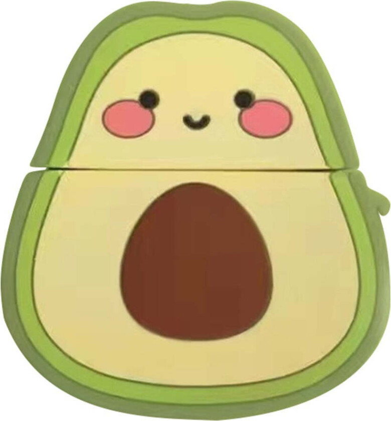 AirPods (1. & 2. gen.) Cartoon Silikon Deksel - Avokado