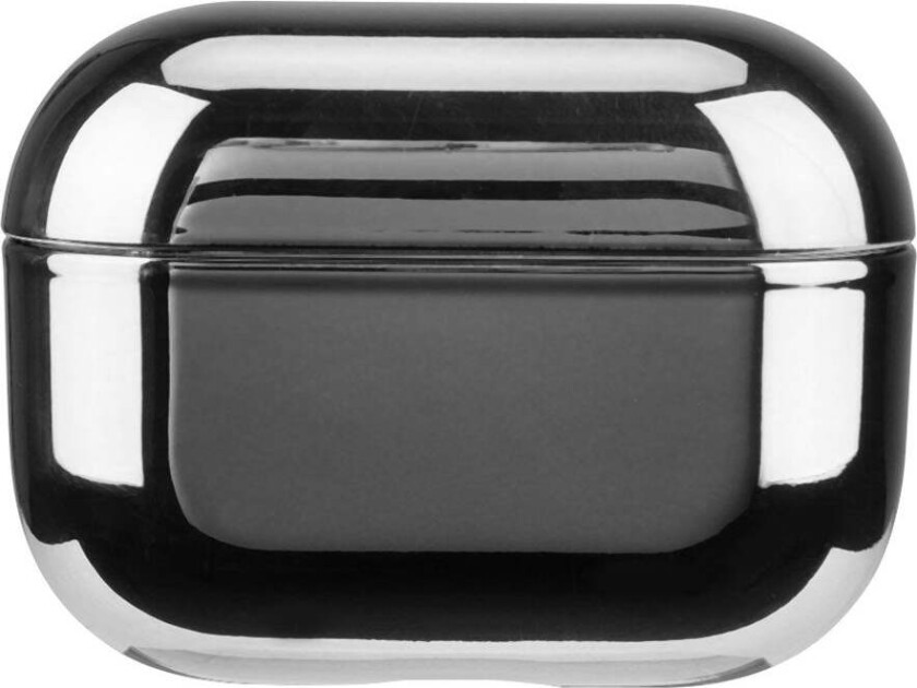Apple AirPods Pro (2. Gen.) Hardt Plast Deksel med Metallisk Overflate - Sølv