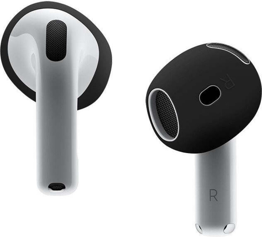 Silikon Deksel for Apple AirPods (4. gen.) Ørepropper - Svart