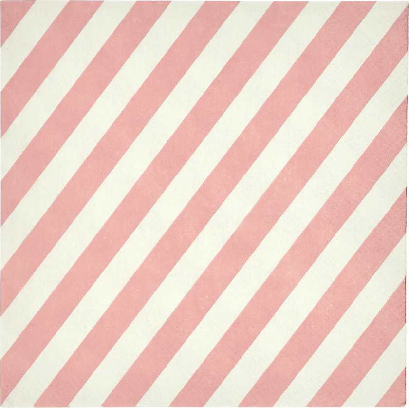 Check & Stripes papirserviett 25x25 cm 20-pakning Beige