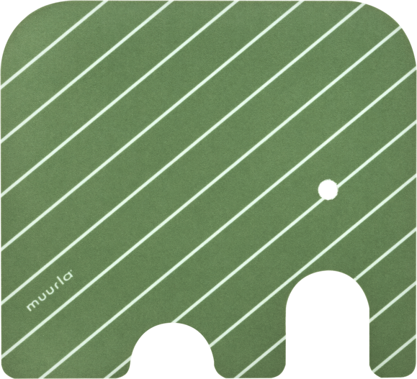 Bilde av Elephant glassbrikke 11x10 cm Green