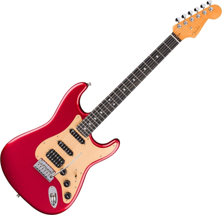 American Ultra II Stratocaster HSS EB Sinister Red
