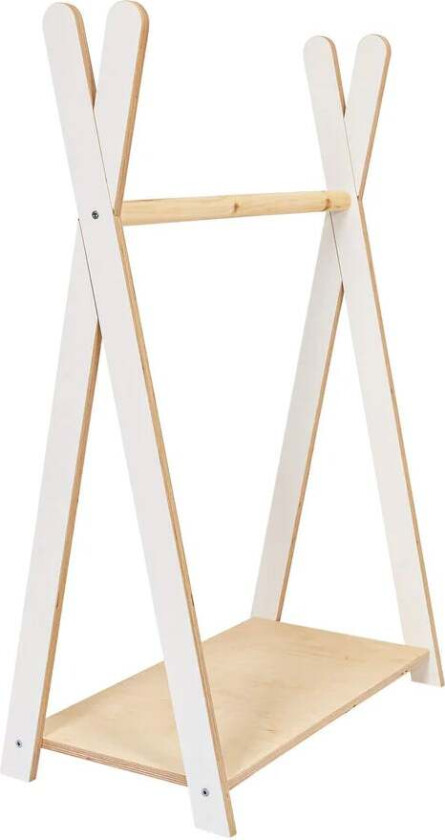 Meowbaby Tipi Knaggrekke S, Hvit - Klesskap & Stumtjenere - Plywood