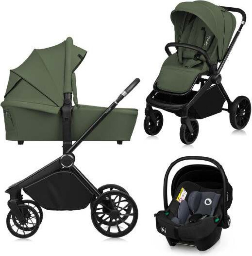 MIKA Plus 3-in-1 Duovogn, Green Olive -  Duovogner - Polyester,PU