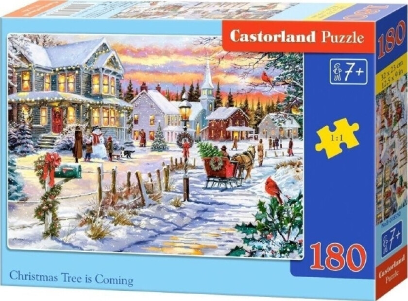Puslespill 180 Juletre Kommer Castor