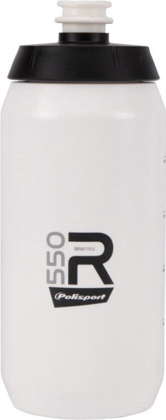 Drikkeflaske Polisport 53g 550ml hvit