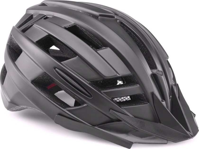 Sykkelhjelm med baklys Matt Svart medium