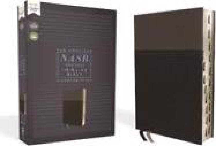 NASB, Thinline Bible, Leathersoft, Black, Red Letter, 1995 Text, Thumb Indexed, Comfort Print