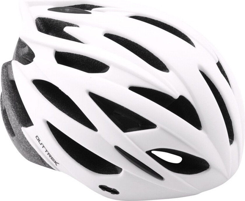 Sykkelhjelm In-mould matt hvit M 55-58