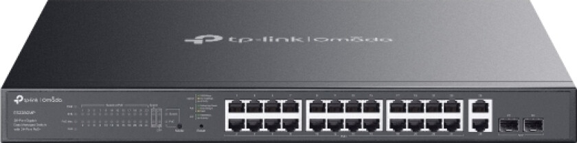 Tp-Link Omada Es228gmp, Håndtert, L2, Gigabit Ethernet (10/100/1000), Strøm Over Ethernet (Poe), Rack-Montering