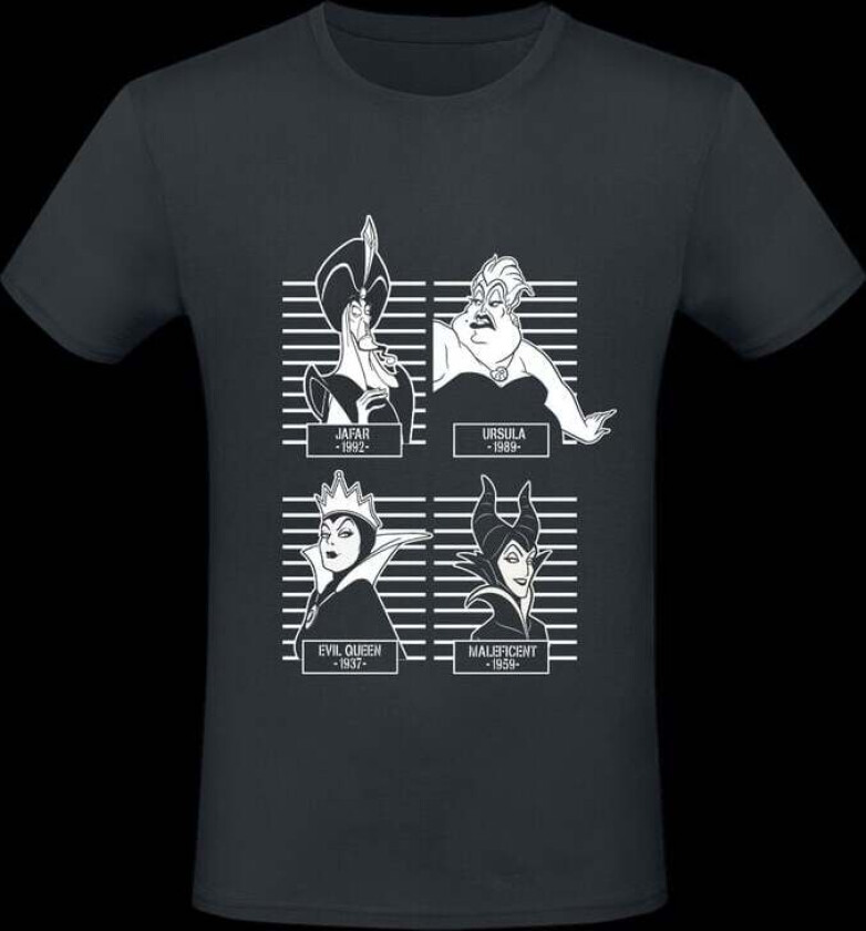 Disney T-skjorte - Mugshot - S til XXL - Herrer - svart