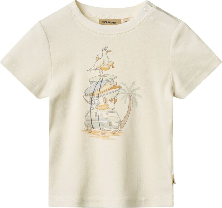 GOTS Ricco T-skjorte Ivory | | 92 cm