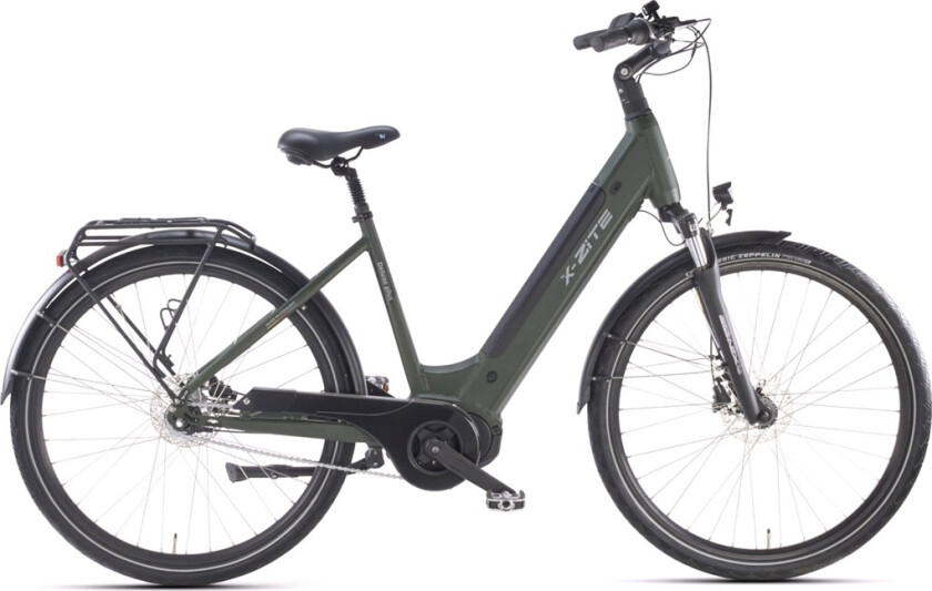 El-sykkel Deluxe Plus Ananda center motor 36V-11,6Ah 7-gir grønn