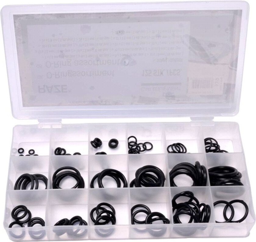 O-ring sortiment 125 stk.