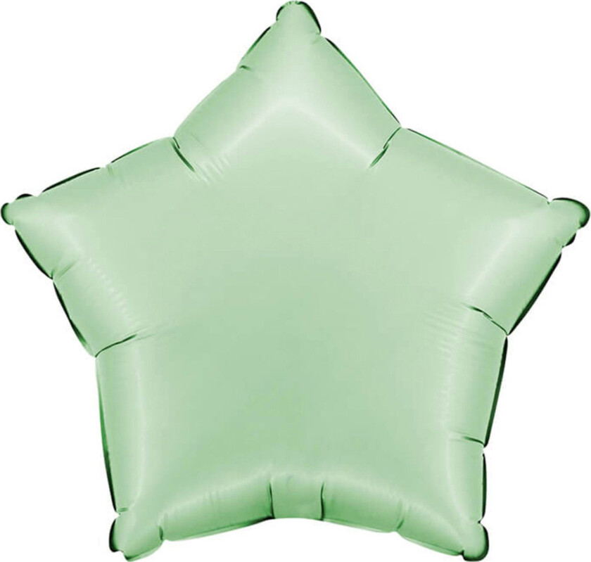 Folieballong Stjerne Satin Glazed Mint